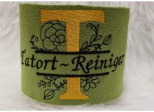 Stickdatei - Doodle Blumen Alphabet Monogram geteilt "T"